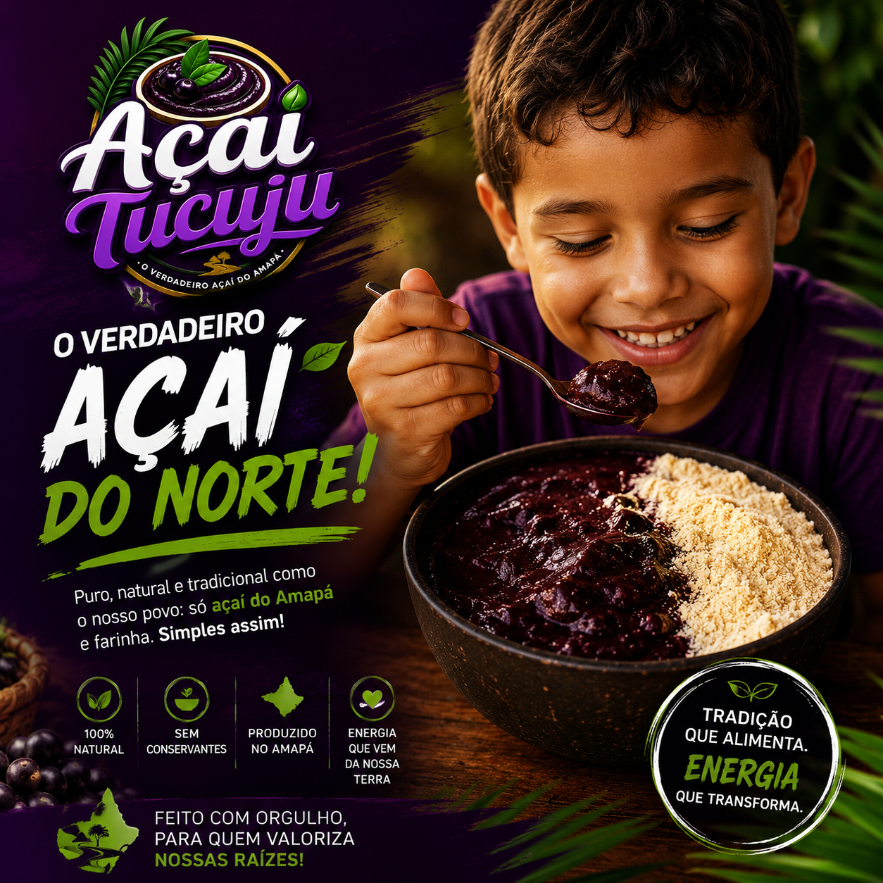 Açaí Tucuju — o verdadeiro açaí do norte